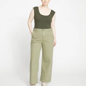 Universal Standard Twill Wide Leg Pant